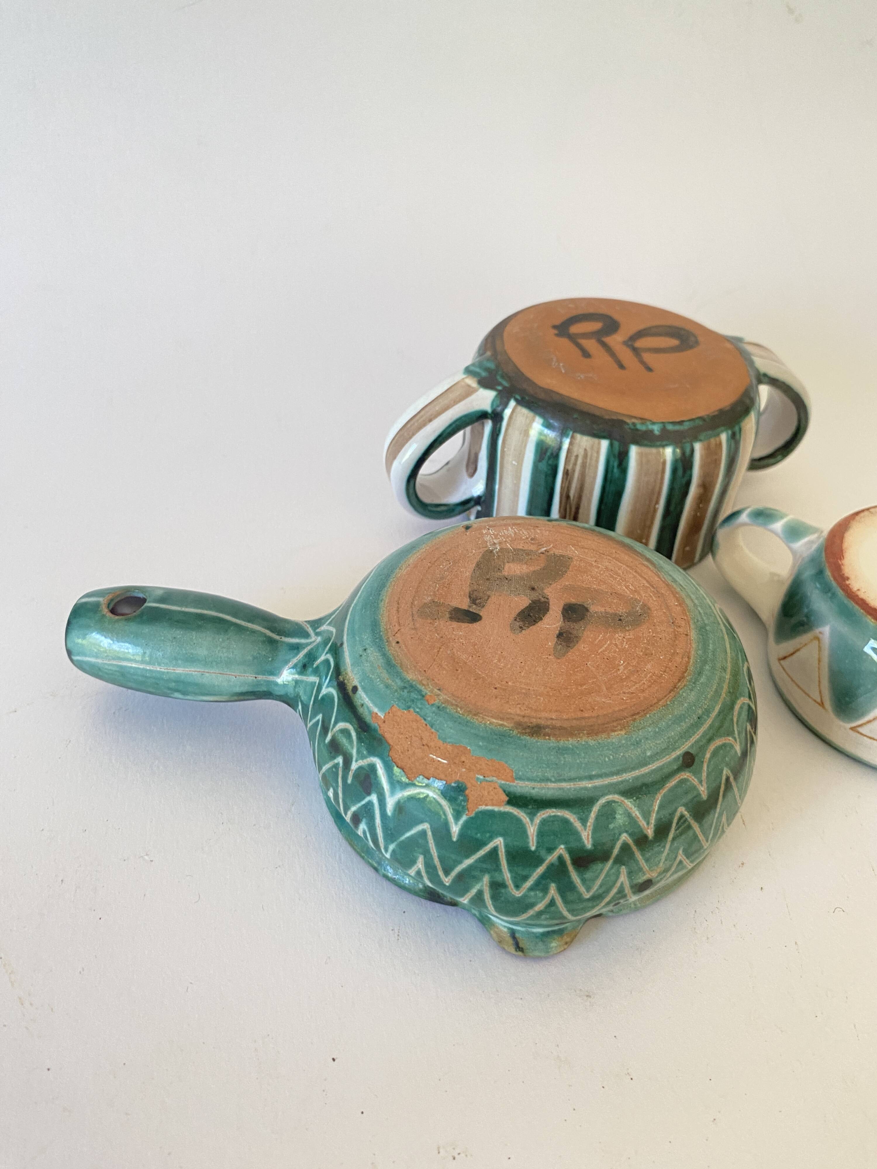 R.Picault ramekins, ceramics from the 60s-70s