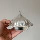 Antique silver butter dish with lid