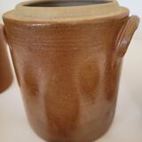 Set of 3 pots with sandstone lids