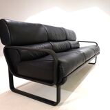 Drabert Lobbytop three-seater leather sofa by Otto Zapf, 1979