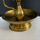 Vintage brass and opaline lamp from the 1970s.