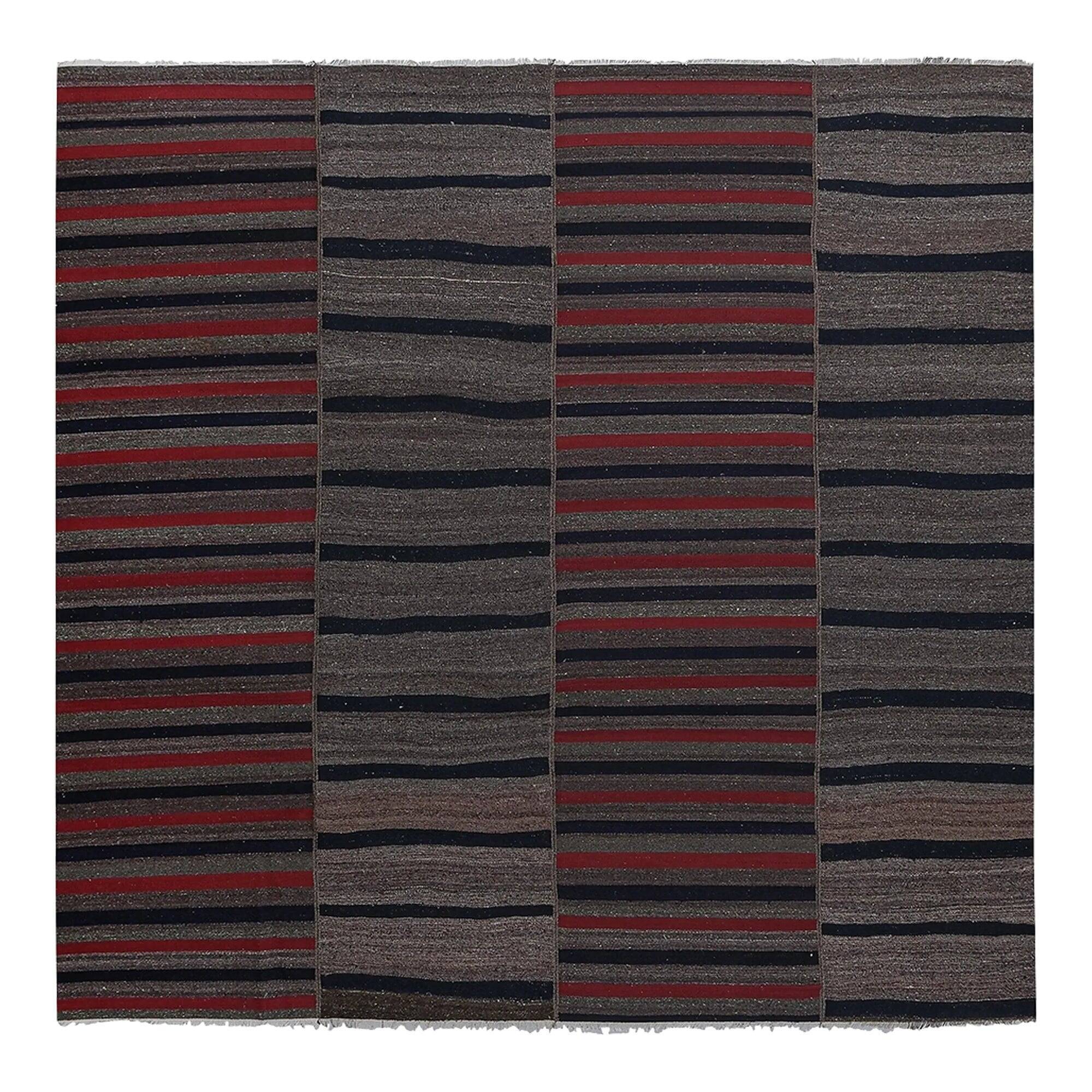 Vintage Turkish kilim handwoven 270x275 cm