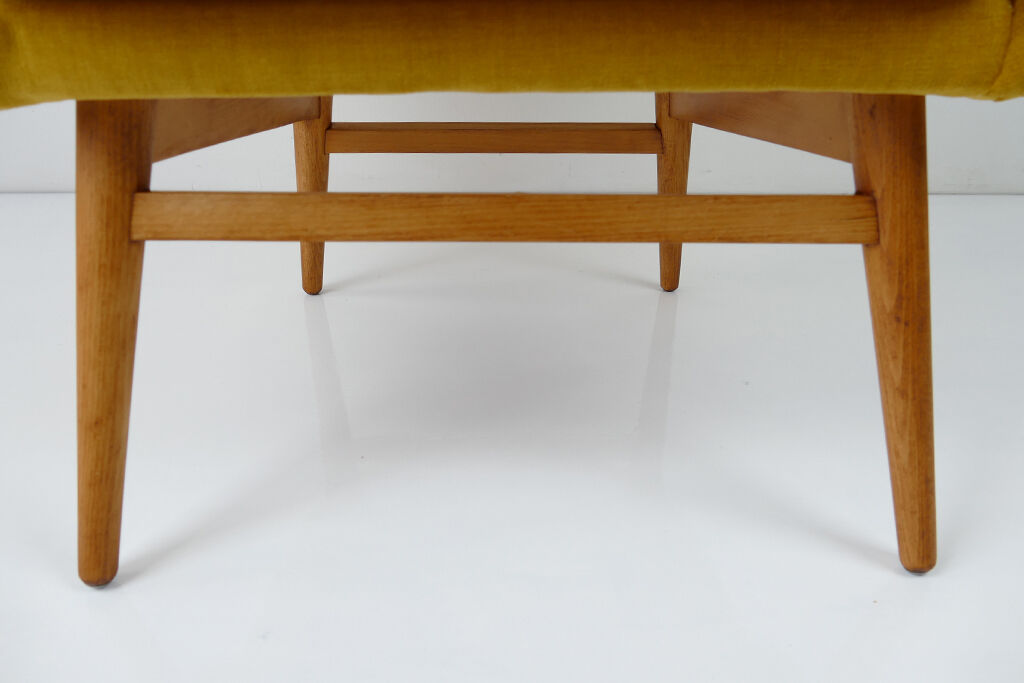 Vintage Yellow Shell Chair