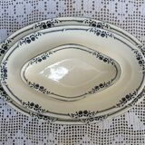 Set of 3 oval dishes Salins, iron earth