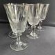 6 large blown and cut glasses from the 19th century