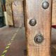 Vintage industrial servant in Teck wood and steel