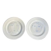Pair of Picasso plates in Limoges porcelain - Ref 1324