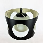 Suspension vintage noire métal 1960