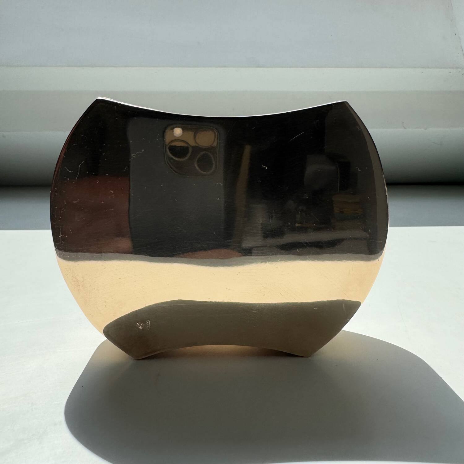 Bronze sculpture vase Monique Gerber