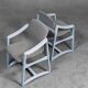 Set of 4 chairs fabric pied de poule anni' 60 vintage modern