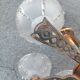 Chandelier suspension 6 branches Ezan France art deco