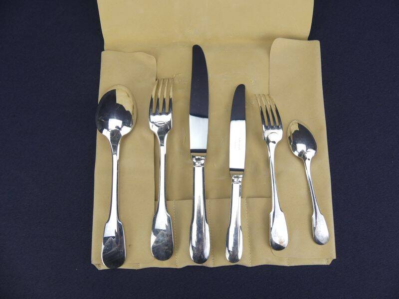 Christofle, Cluny, 6 sets of 6 cutlery.