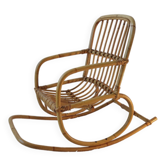 Rocking chair child rattan
