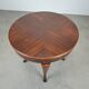 1930s Czechoslovak Art Deco Round Table in Wood and Veneer
