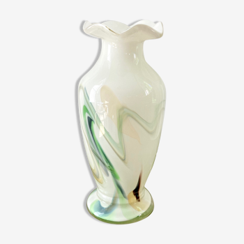 Murano style glass vase