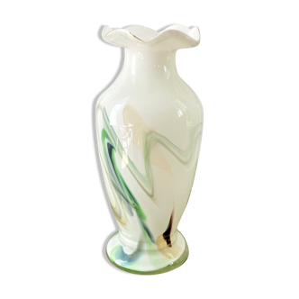 Murano style glass vase