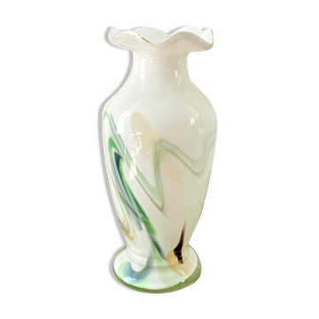 Murano style glass vase