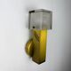Pair of cubic Murano glass wall lights by Gaetano Sciolari, Italy 1970s