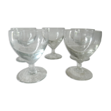 Former crystal glasses chiseled