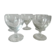Former crystal glasses chiseled