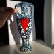 Vase bleu fat lave