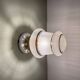 Vintage art deco globe wall or ceiling light in white and gold granite glass