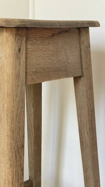 Vintage Oak Workbench Stool