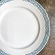 Large round dish St Amand in blue ironstone