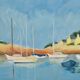 Oil on marine canvas