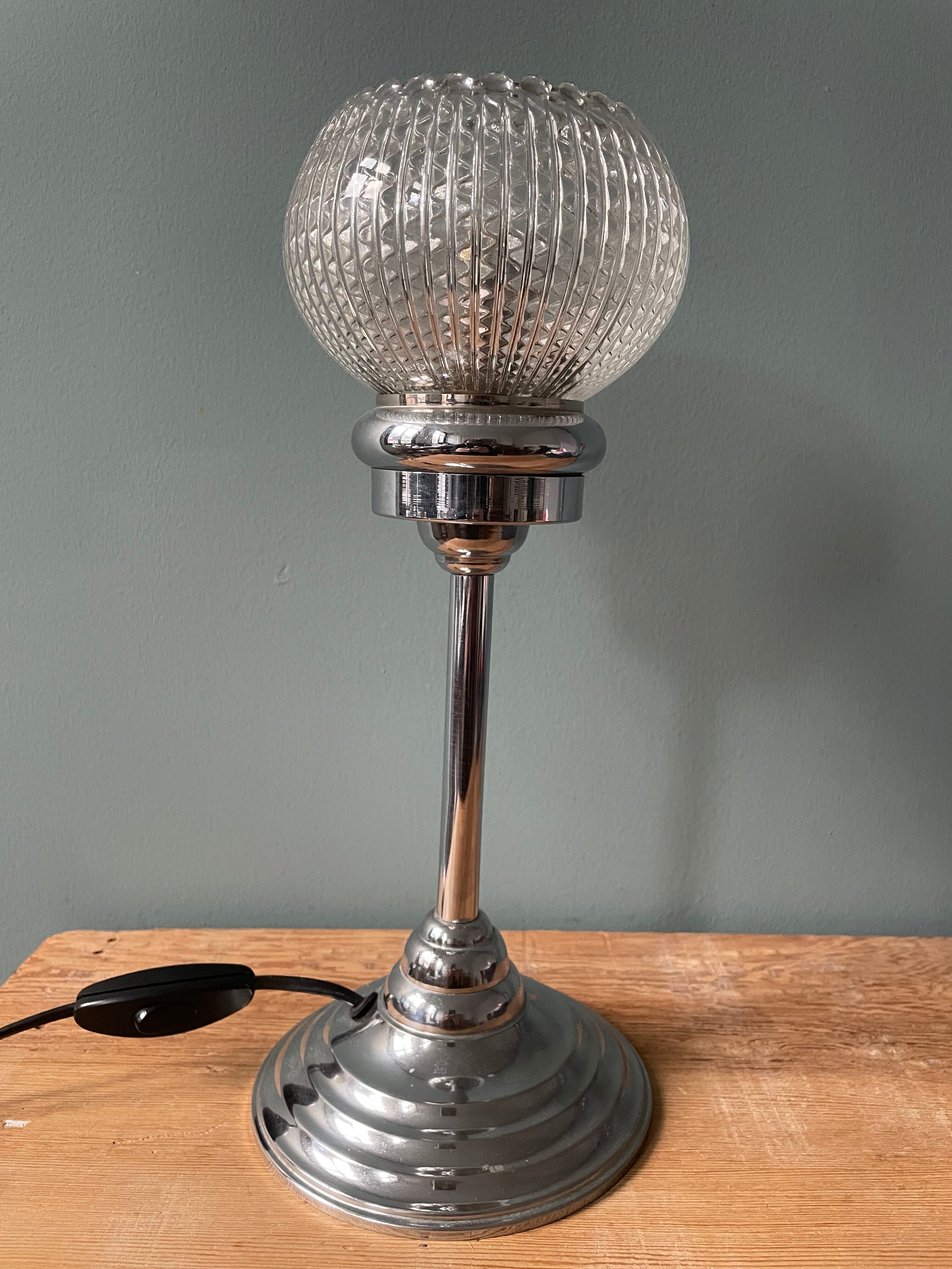 Art Deco lamp, circa 1940