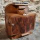 French Art Deco bedside table with a marble top, circa 1930.