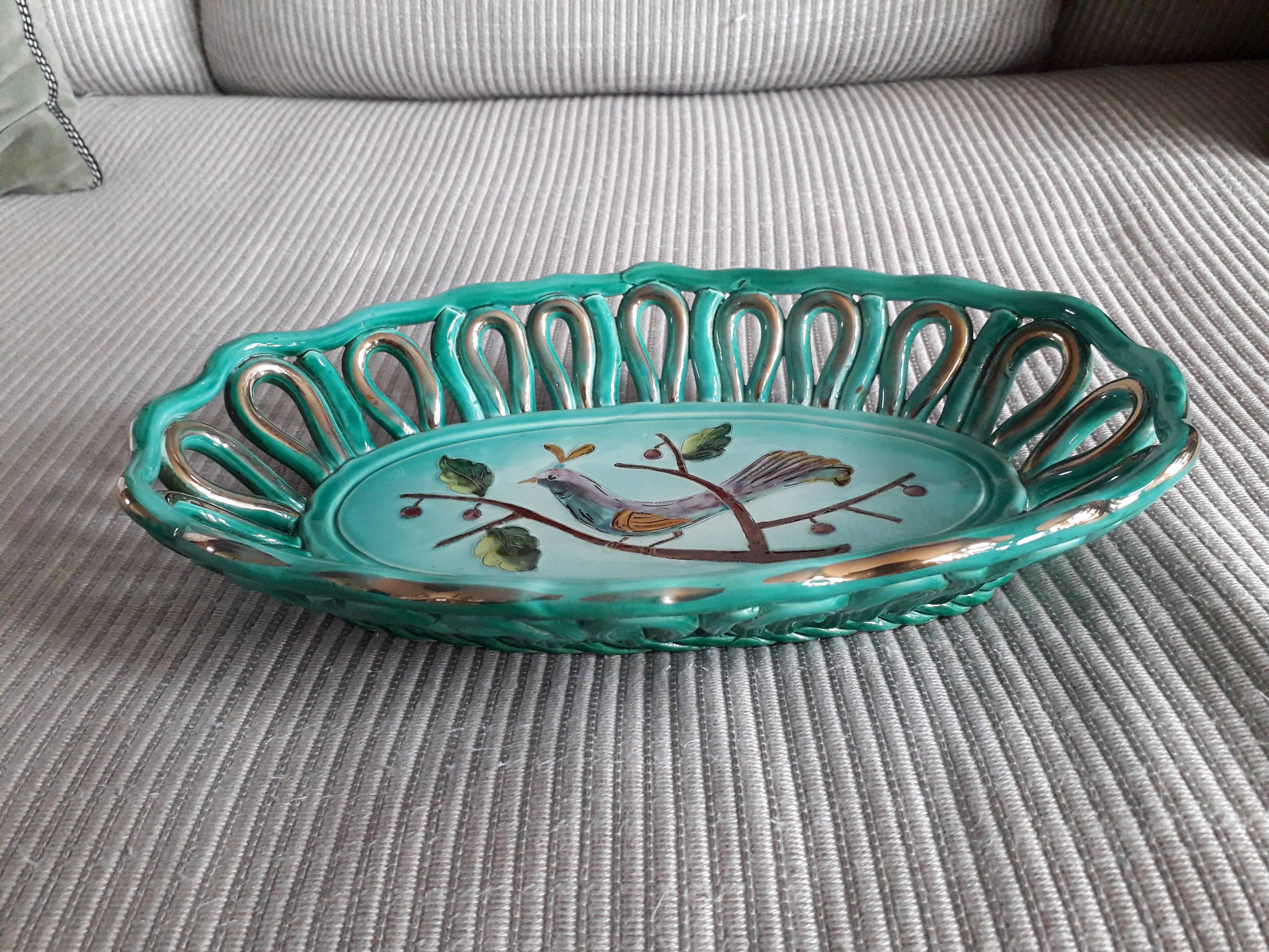 Plateau De Service Céramique Vintage – Déco Campagne Rétro – Fabriqué En France
