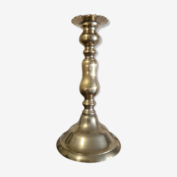 Silver metal candlestick