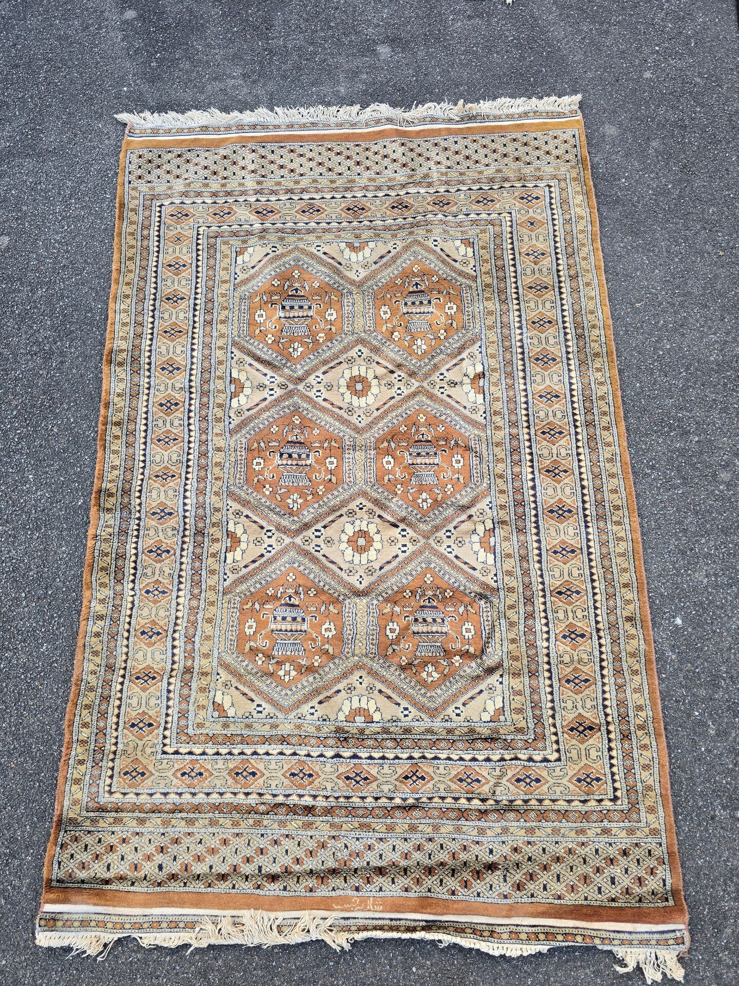 New hand-knotted Pakistani rug 125 × 205 cm – 100% wool