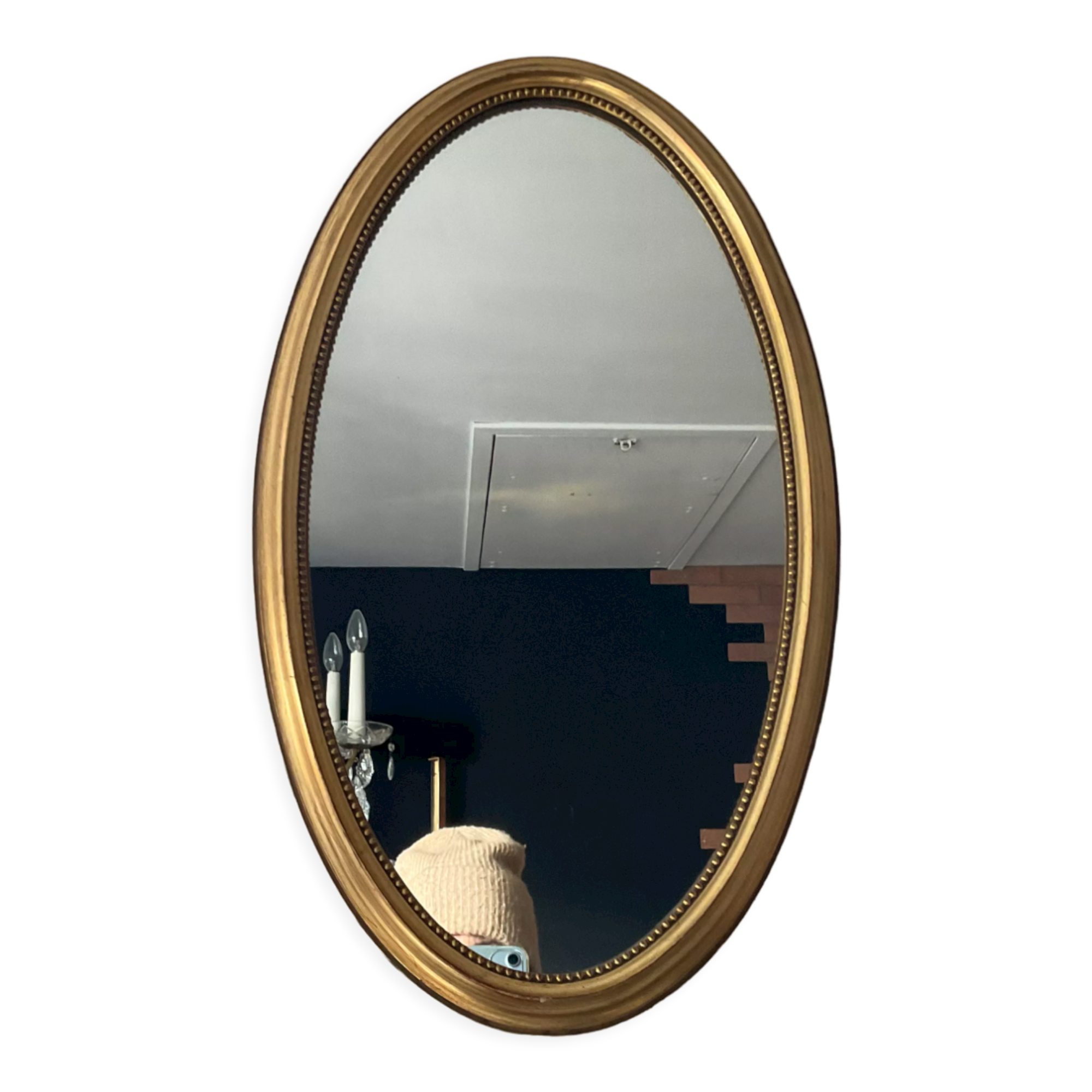 Vintage mirror in gilded wood 70s