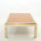 Coffee table chrome brass red marble Romeo Rega 1970