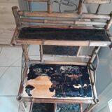 Shelf furniture in lacquered Japanese Chinese bamboo