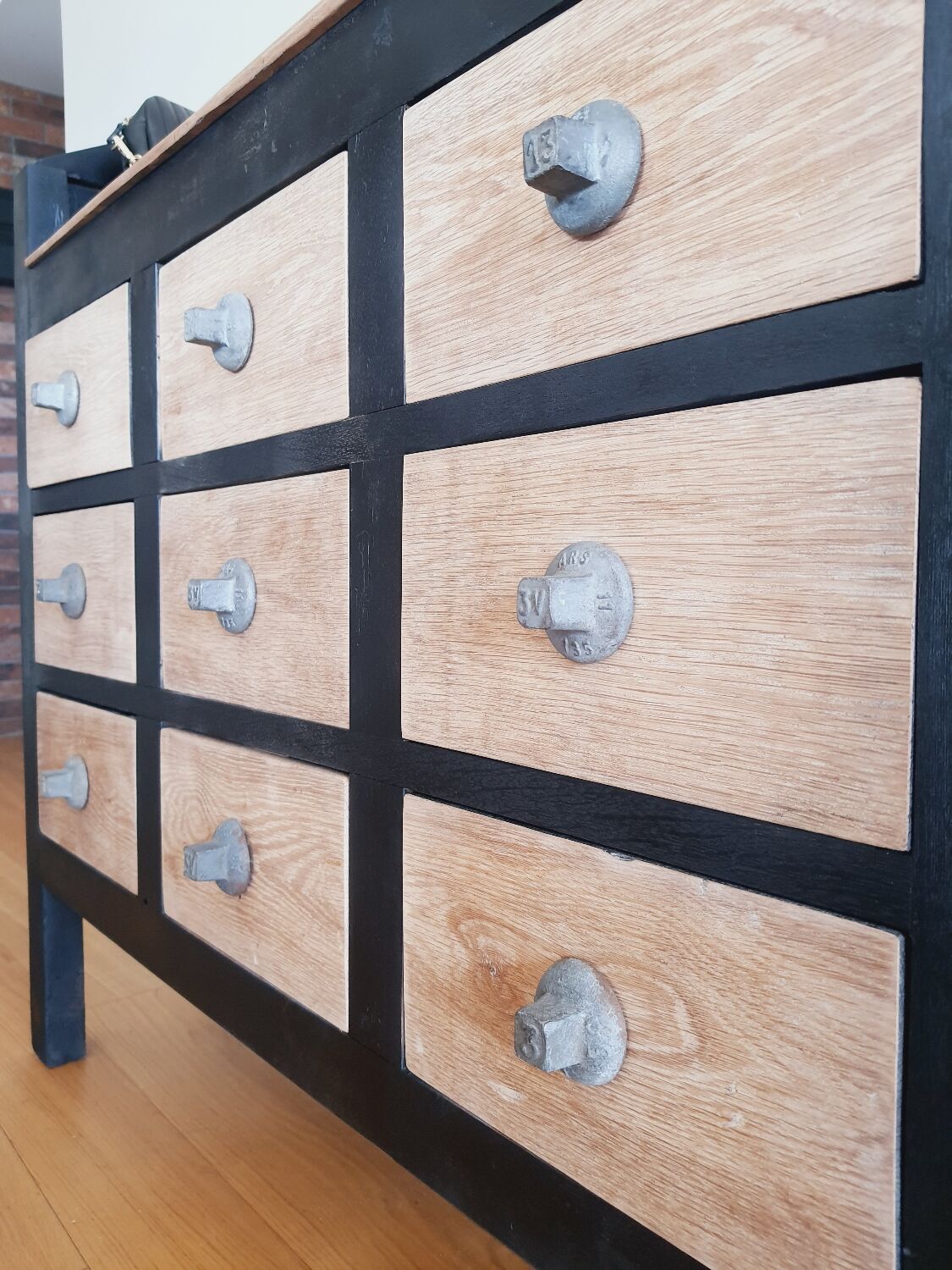 Apothecary cabinet with drawers