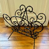Wrought iron magazine rack