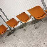 Set of 4 Piretti Castelli chairs 1970