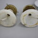 1940s pair of unique art deco table lamps with alabaster base ,czechoslovakia