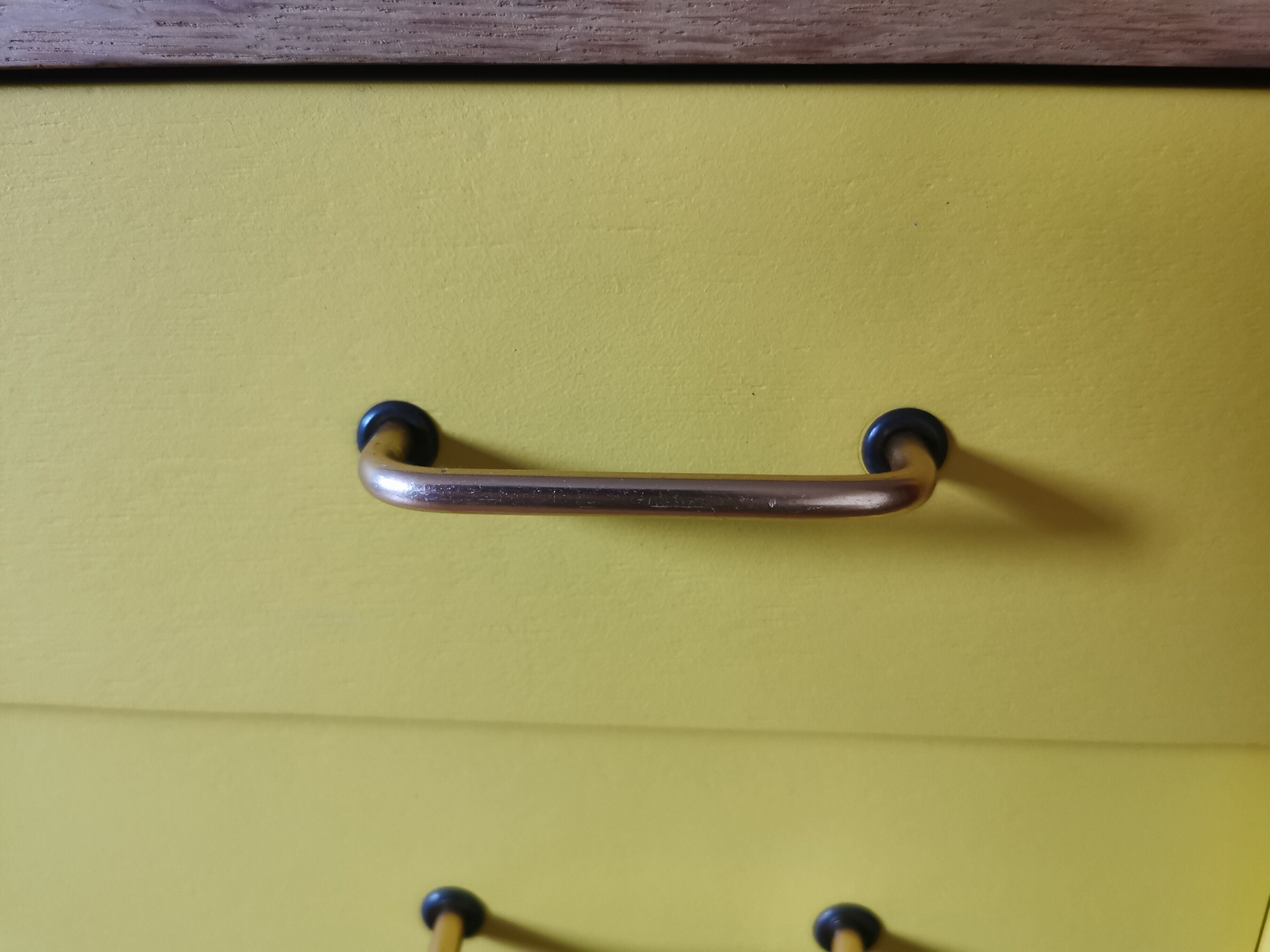 Vintage chest of drawers restyled feet compass