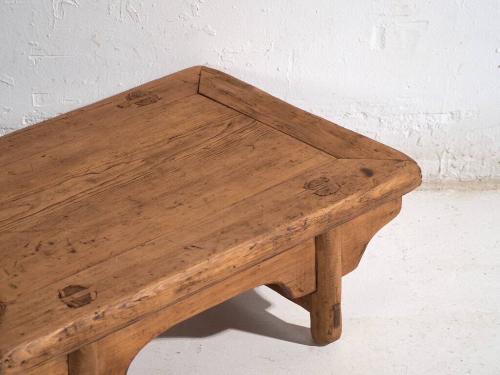 Antique Chinese kang coffee table – Primitive Chinese side table – circa 1900 #11