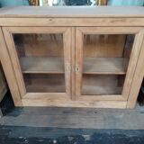 Buffet glazed solid wood Aérogommé antique
