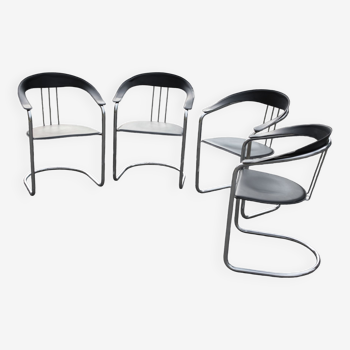 Four chairs with Arrben style armrests