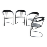 Four chairs with Arrben style armrests