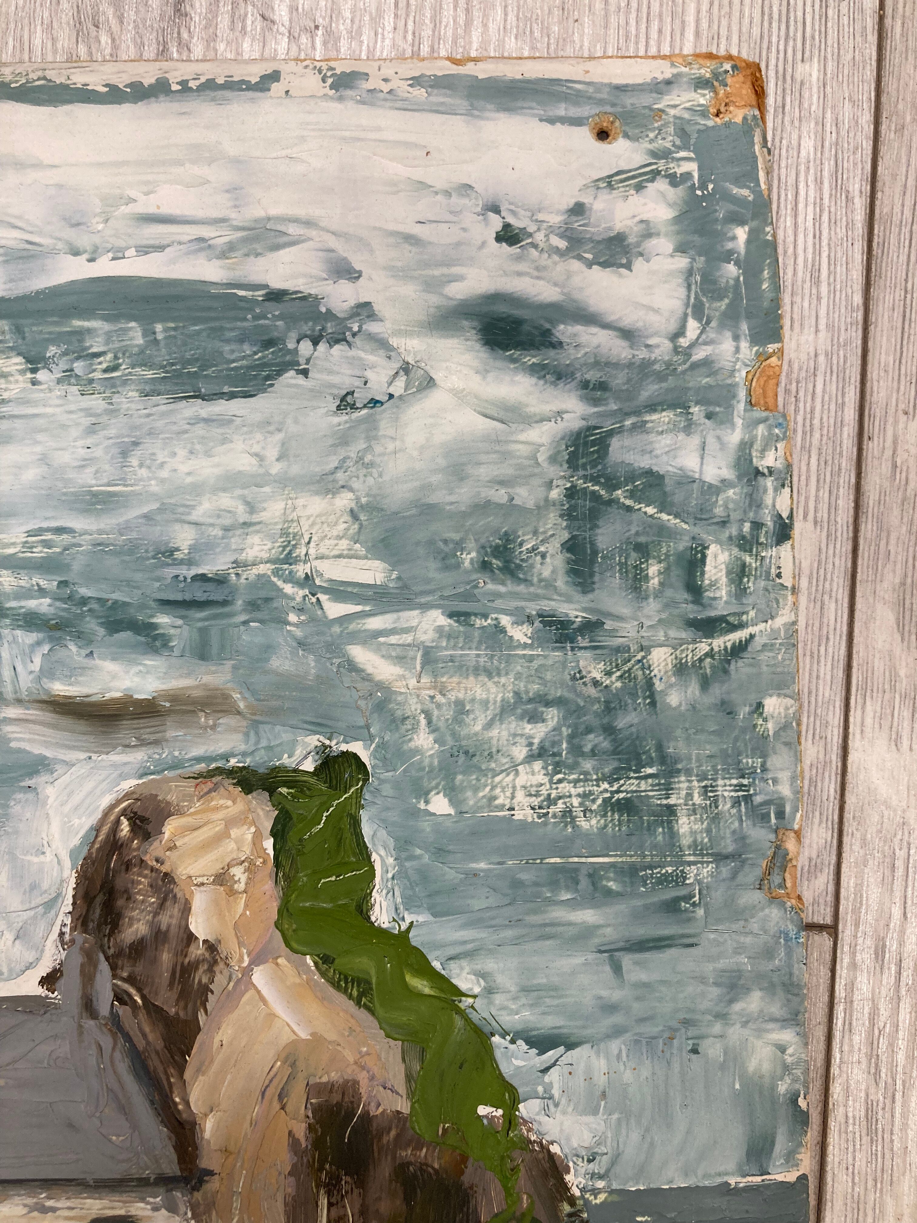 Vintage painting Brittany
