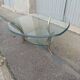 Bronze and glass coffee table