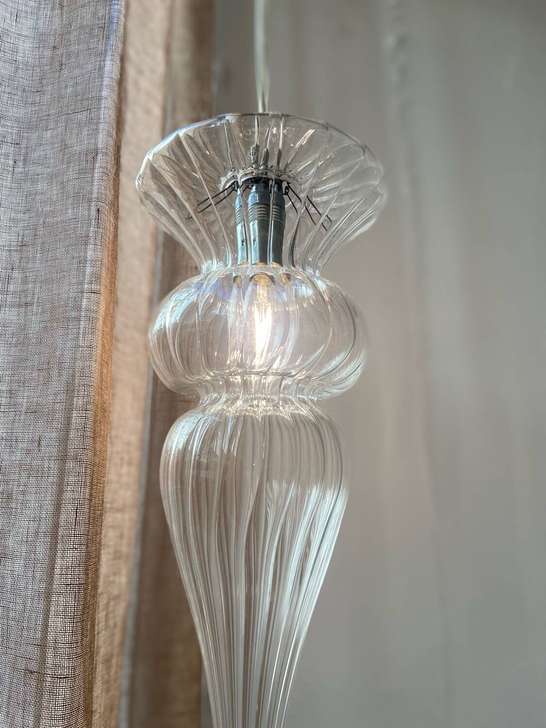 Lot suspension Melogranoblu Turandot verre de Murano