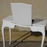 Small white and grey wooden dressing table